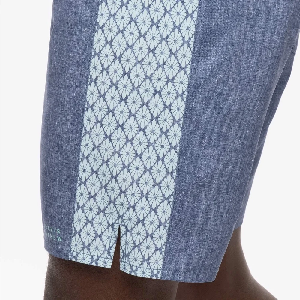 NWT Travis Mathew Locksmith 7” Boardshorts size Small in Heather Blue